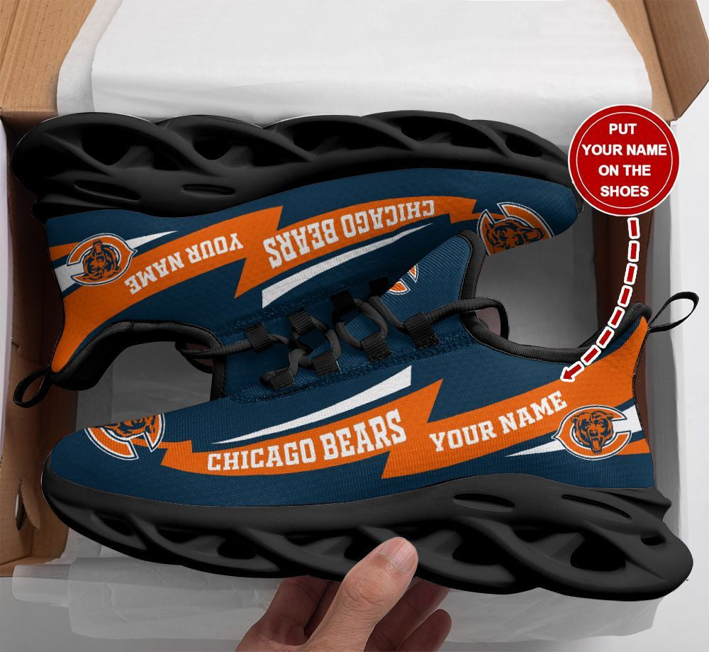 Ideafootwear Chicago Bears NFL Max Soul Shoes Sneakers For Men And Women