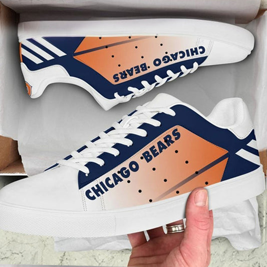 Ideafootwear Chicago Bears Skate Stan Shoes Sneakes For Men And Women