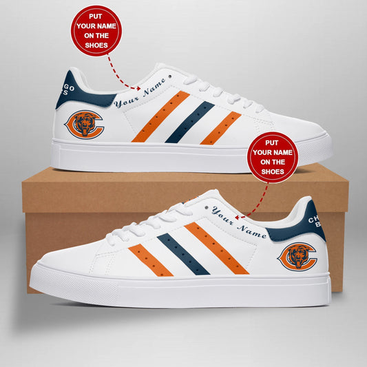 Ideafootwear Chicago Bears Skate Stan Shoes Sneakes For Men And Women