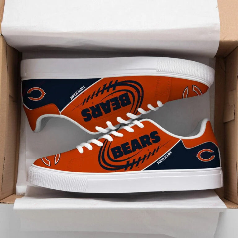 Ideafootwear Chicago Bears Skate Stan Shoes Sneakes For Men And Women