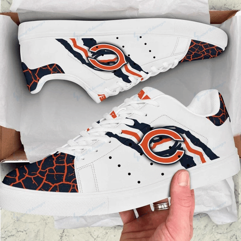 Ideafootwear Chicago Bears Skate Stan Shoes Sneakes For Men And Women