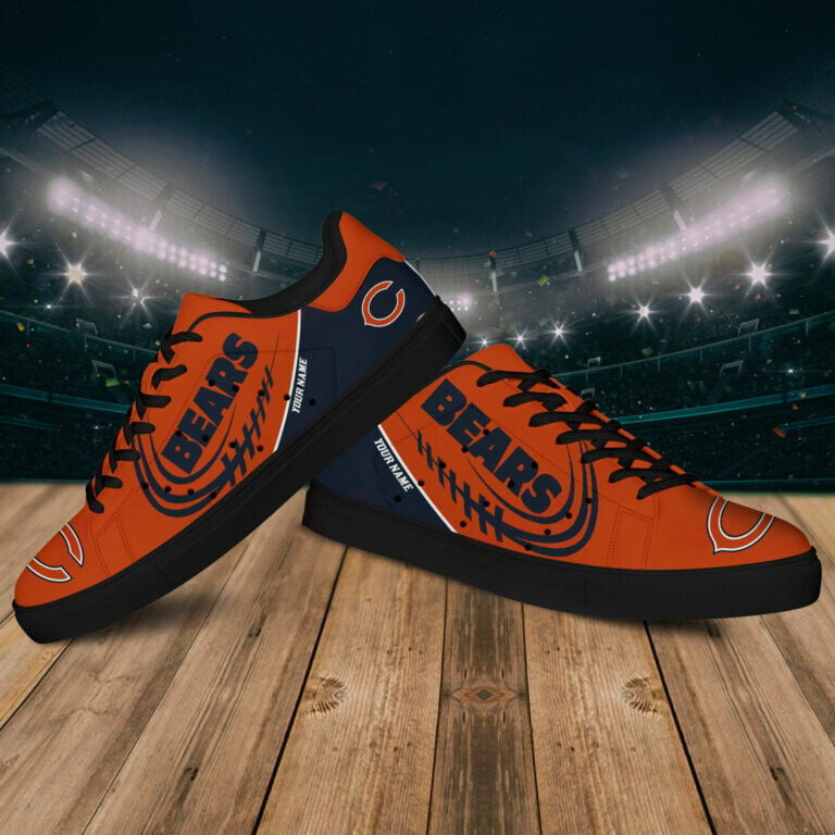 Ideafootwear Chicago Bears Skate Stan Shoes Sneakes For Men And Women