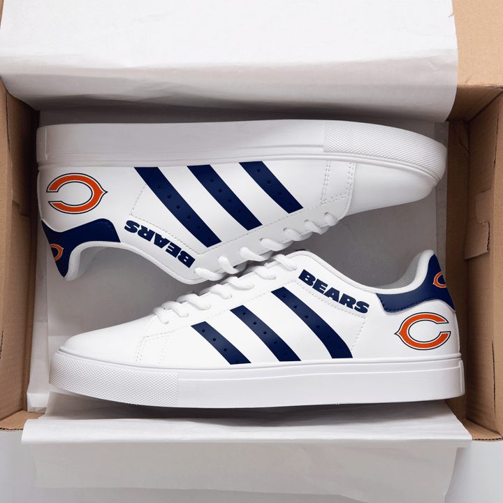 Ideafootwear Chicago Bears Skate Stan Shoes Sneakes For Men And Women