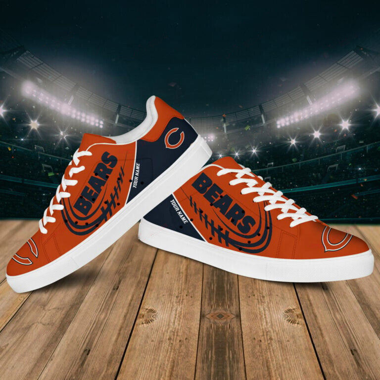 Ideafootwear Chicago Bears Skate Stan Shoes Sneakes For Men And Women