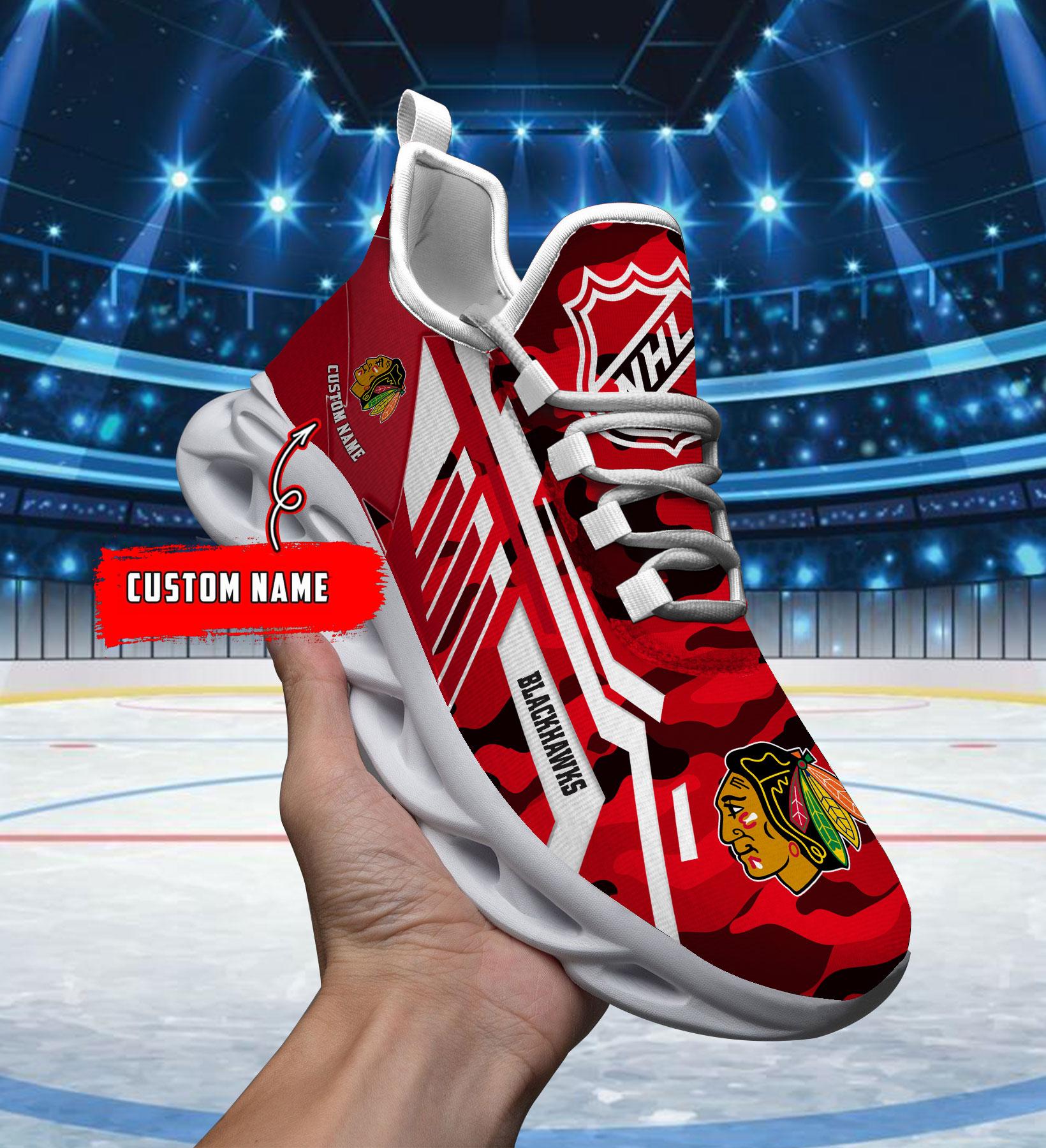 Ideafootwear Chicago Blackhawks Max Soul Shoes Sneakers For Men And Women