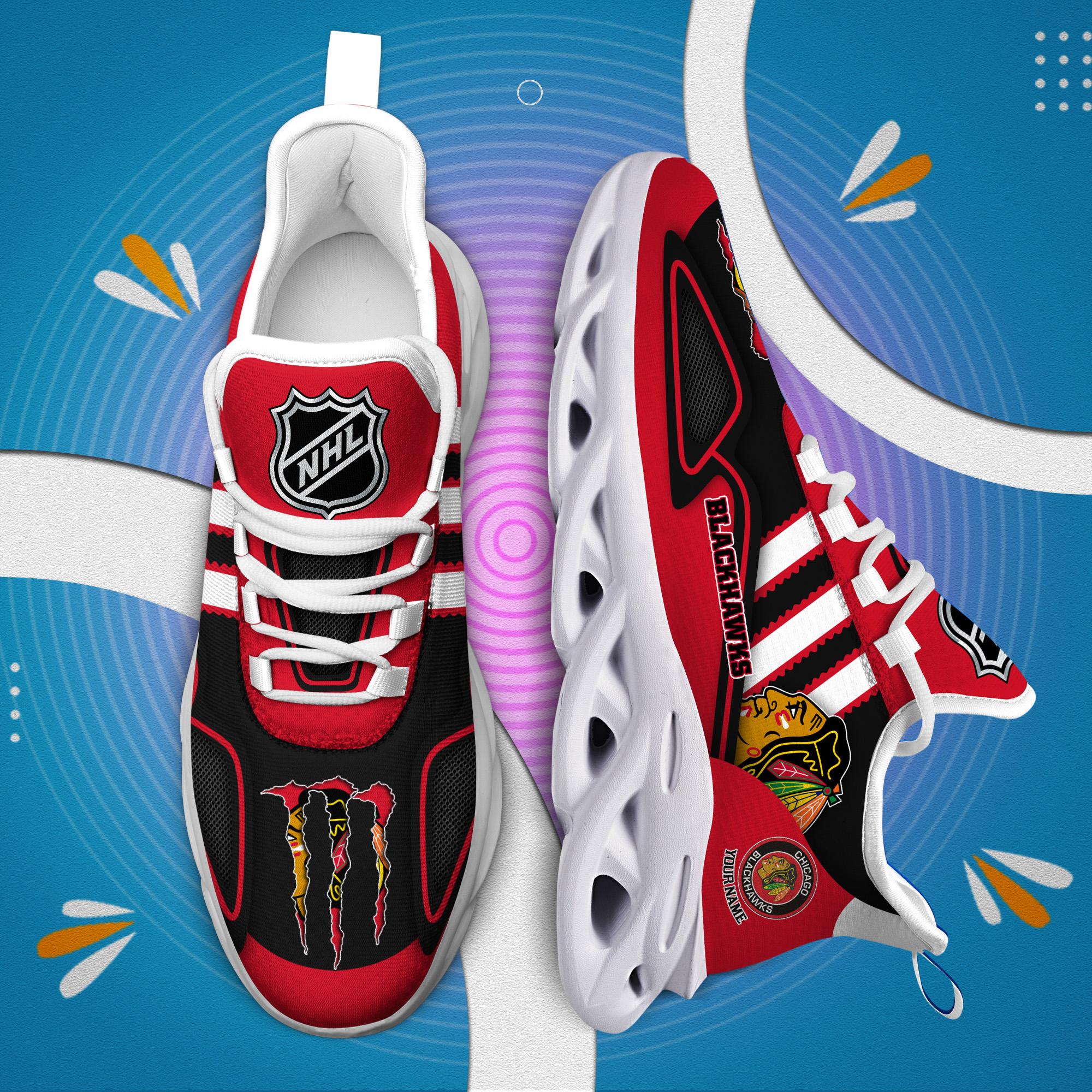 Ideafootwear Chicago Blackhawks Max Soul Shoes Sneakers For Men And Women