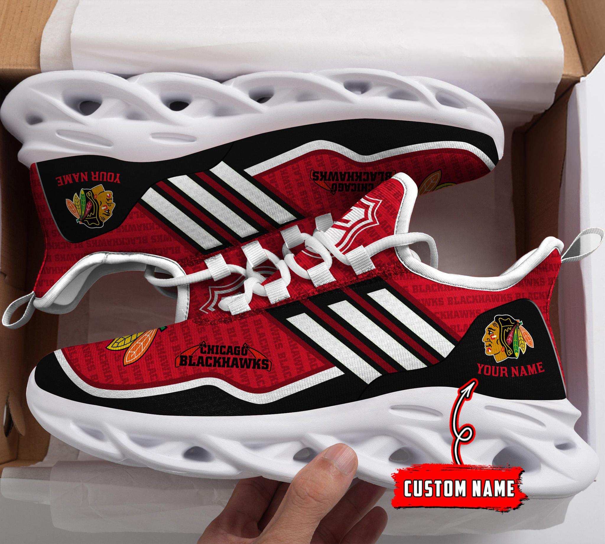 Ideafootwear Chicago Blackhawks Max Soul Shoes Sneakers For Men And Women