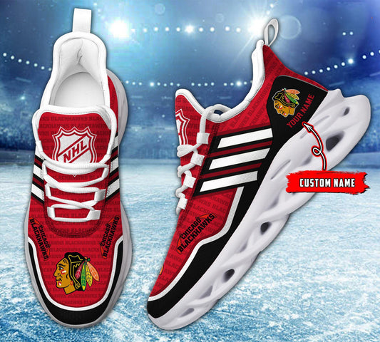 Ideafootwear Chicago Blackhawks Max Soul Shoes Sneakers For Men And Women