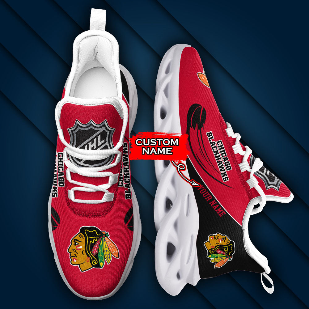 Ideafootwear Chicago Blackhawks NHL Max Soul Shoes Sneakers For Men And Women