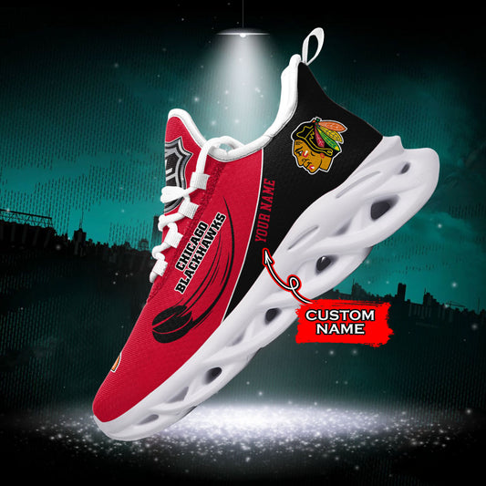 Ideafootwear Chicago Blackhawks NHL Max Soul Shoes Sneakers For Men And Women