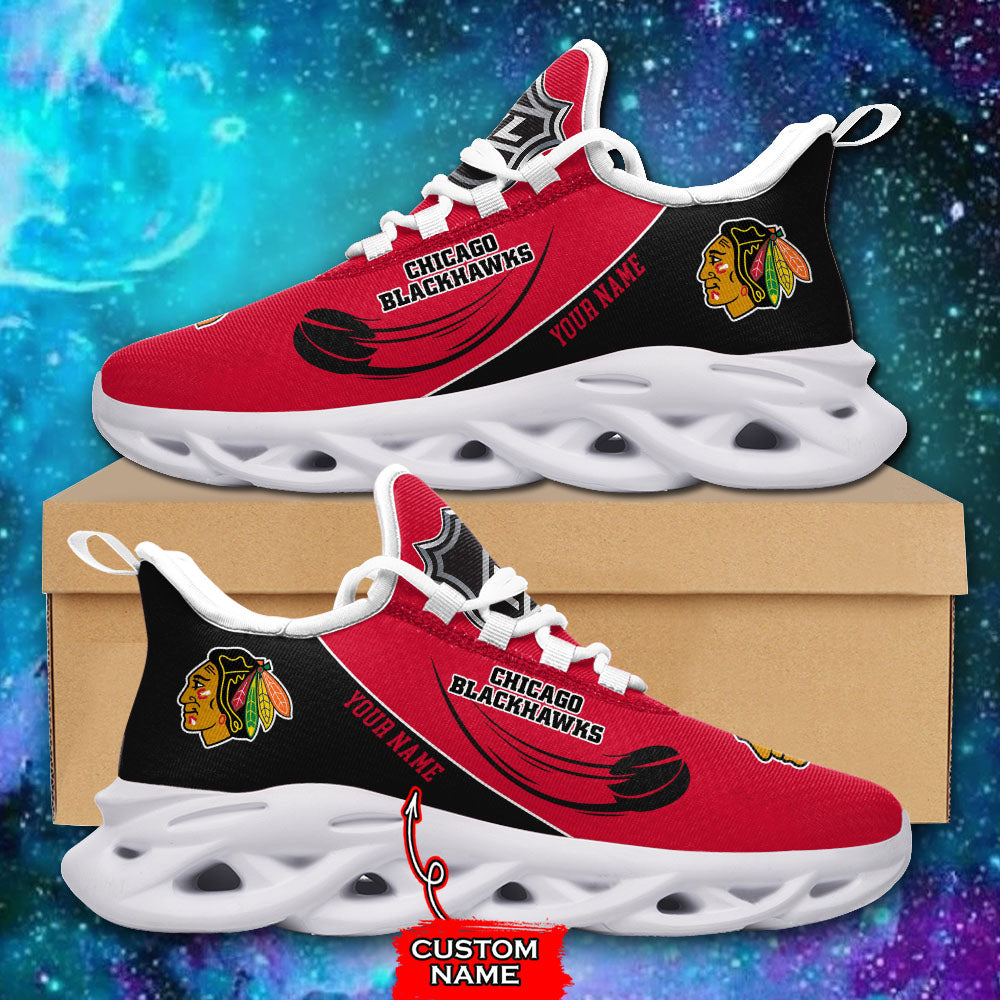 Ideafootwear Chicago Blackhawks NHL Max Soul Shoes Sneakers For Men And Women