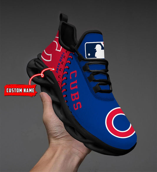 Ideafootwear Chicago Cubs MLB Max Soul Shoes Sneakers For Men And Women