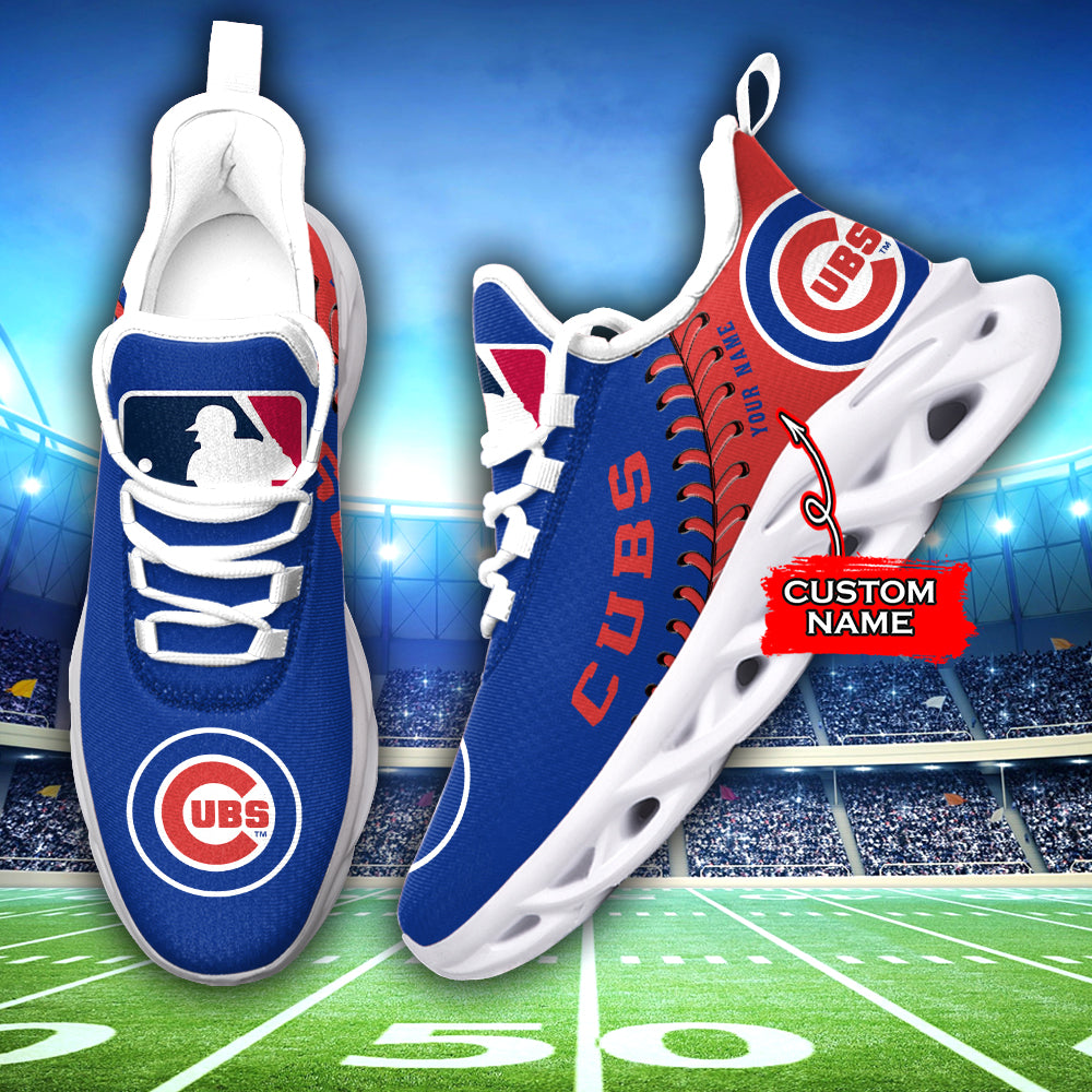 Ideafootwear Chicago Cubs MLB Max Soul Shoes Sneakers For Men And Women