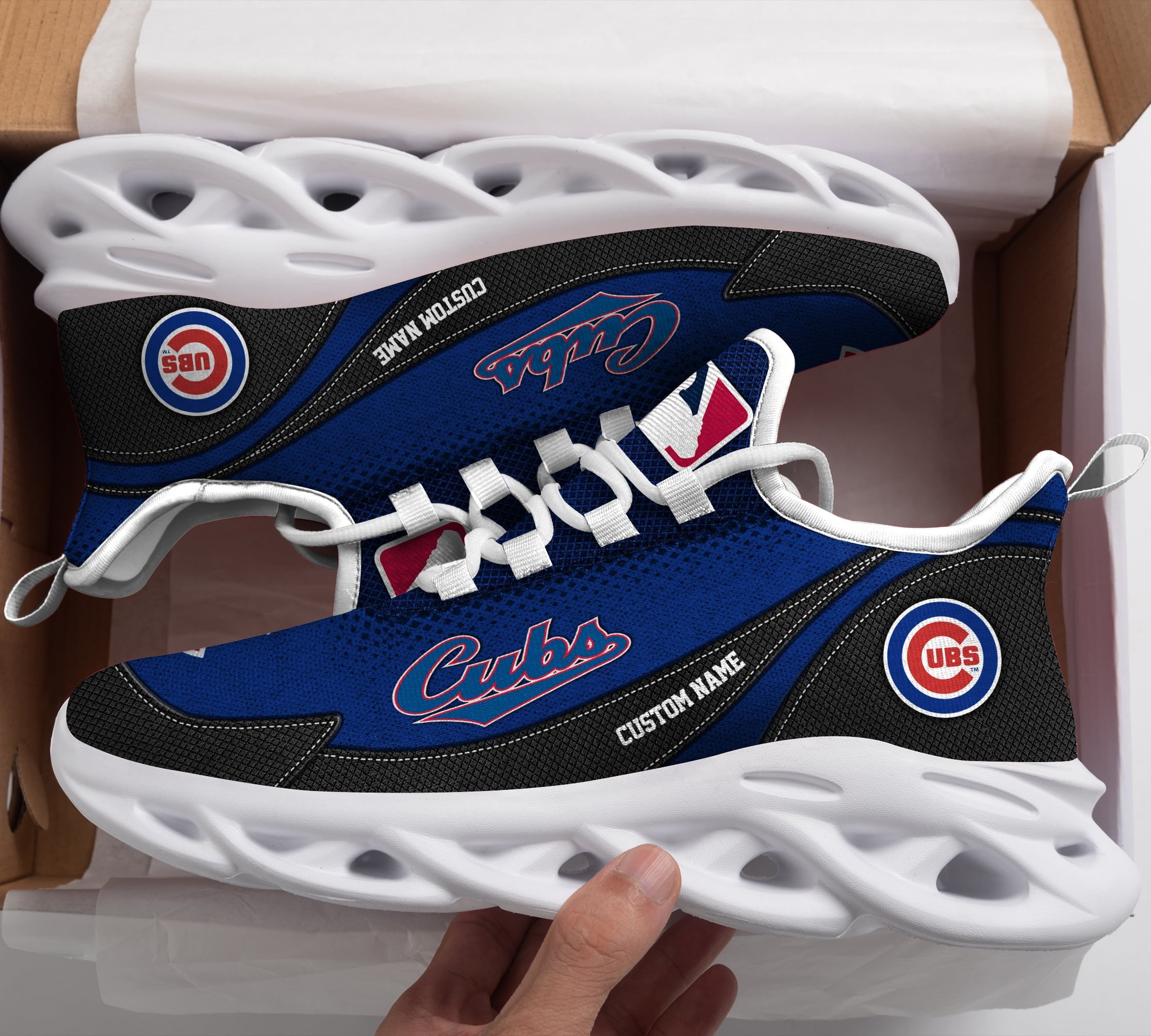 Ideafootwear Chicago Cubs MLB Max Soul Shoes Sneakers For Men And Women