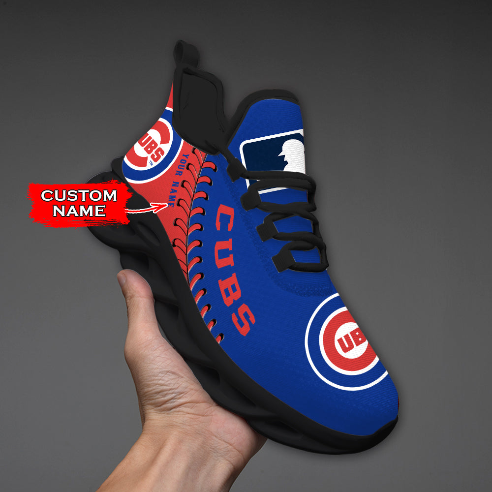 Ideafootwear Chicago Cubs MLB Max Soul Shoes Sneakers For Men And Women