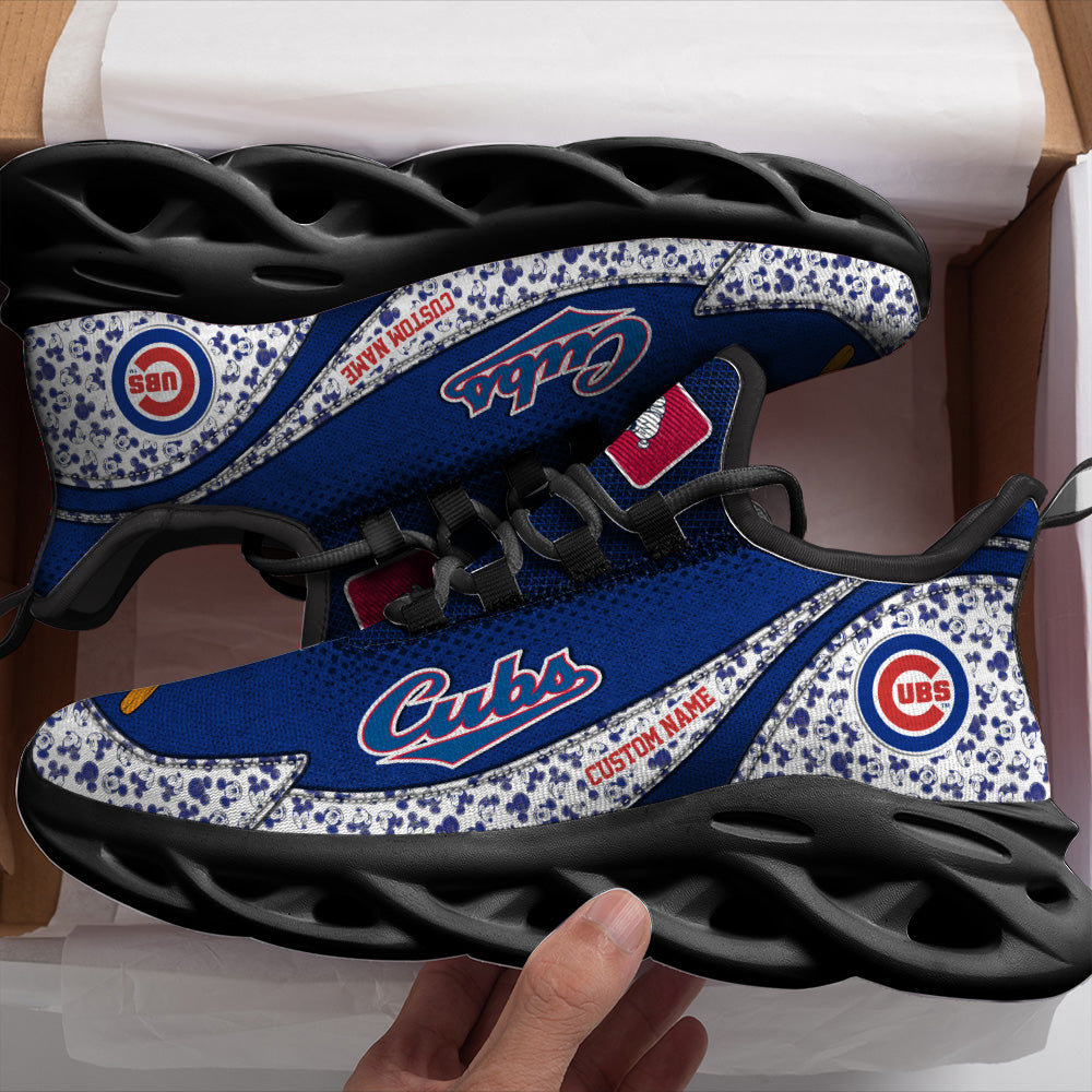 Ideafootwear Chicago Cubs MLB Max Soul Shoes Sneakers For Men And Women