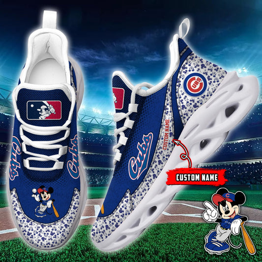 Ideafootwear Chicago Cubs MLB Max Soul Shoes Sneakers For Men And Women