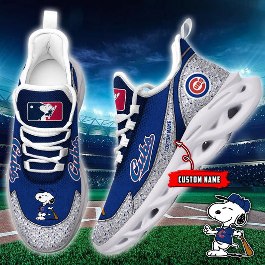 Ideafootwear Chicago Cubs MLB Max Soul Shoes Sneakers For Men And Women