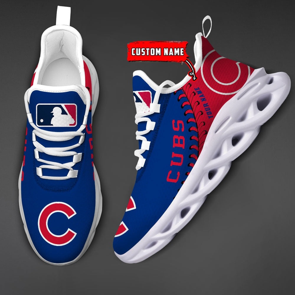Ideafootwear Chicago Cubs MLB Max Soul Shoes Sneakers For Men And Women