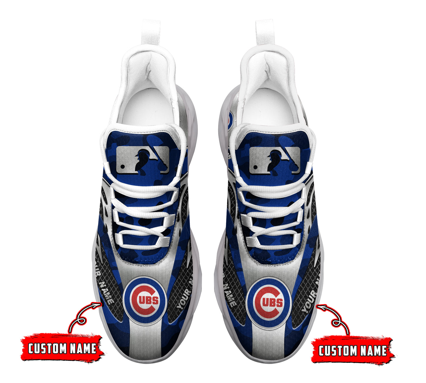 Ideafootwear Chicago Cubs MLB Max Soul Shoes Sneakers For Men And Women