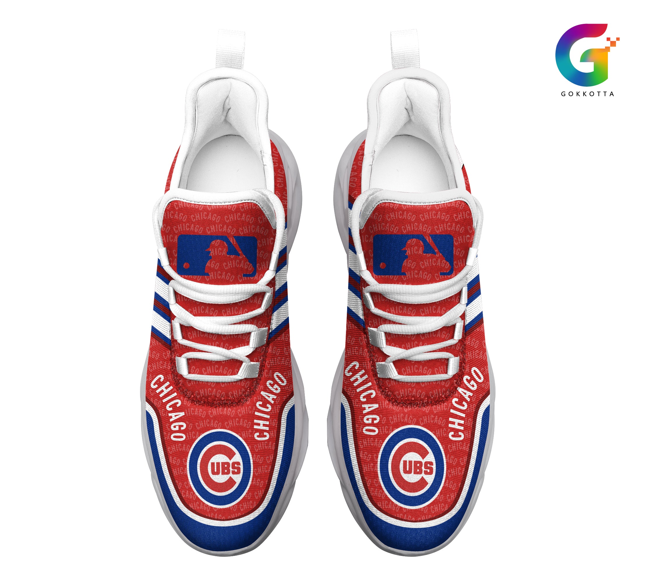 Ideafootwear Chicago Cubs MLB Max Soul Shoes Sneakers For Men And Women