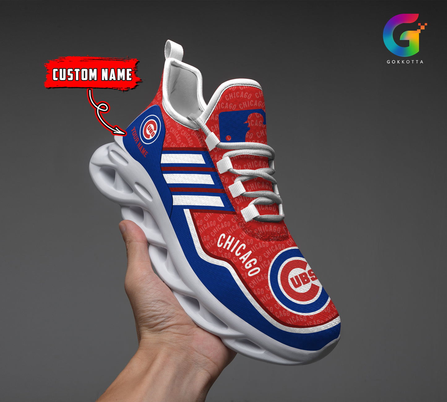 Ideafootwear Chicago Cubs MLB Max Soul Shoes Sneakers For Men And Women