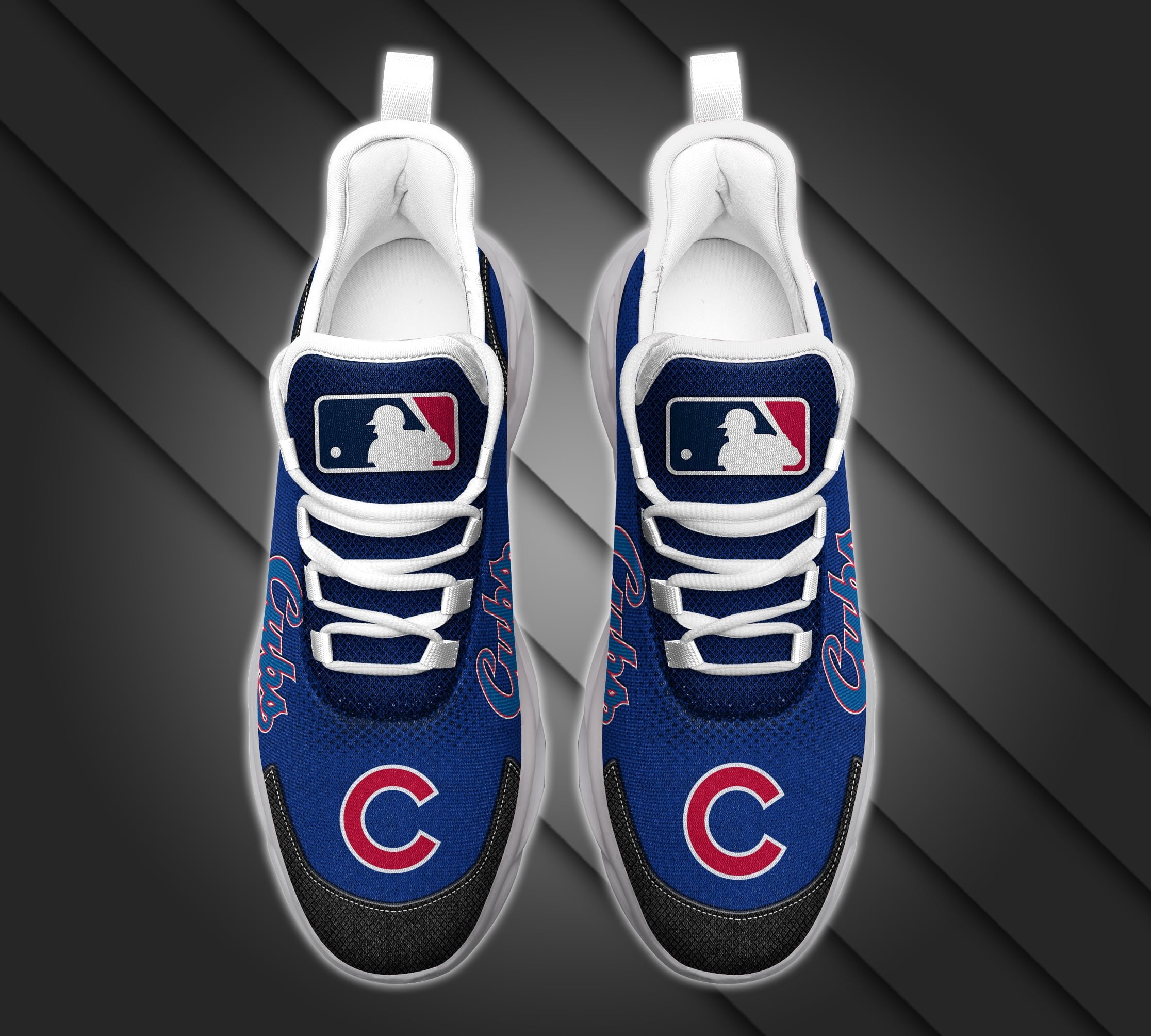 Ideafootwear Chicago Cubs MLB Max Soul Shoes Sneakers For Men And Women