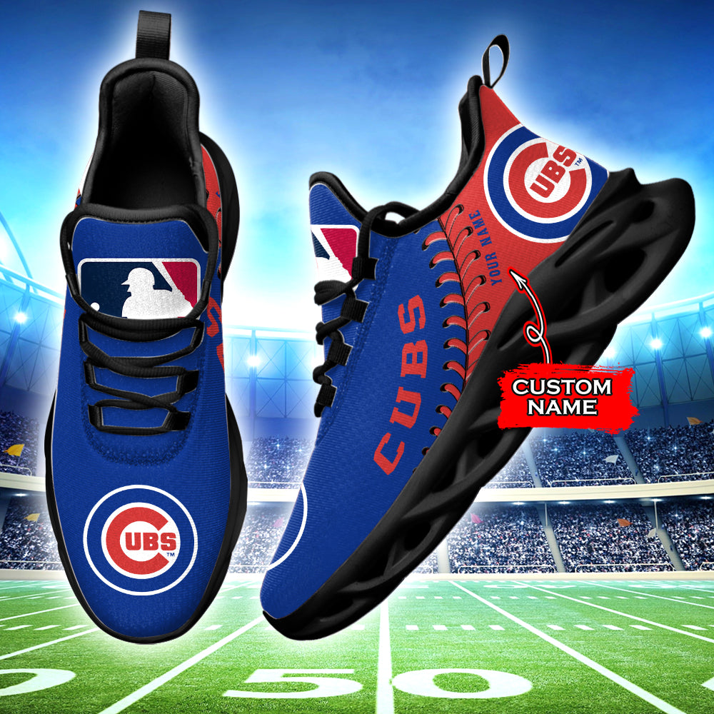 Ideafootwear Chicago Cubs MLB Max Soul Shoes Sneakers For Men And Women