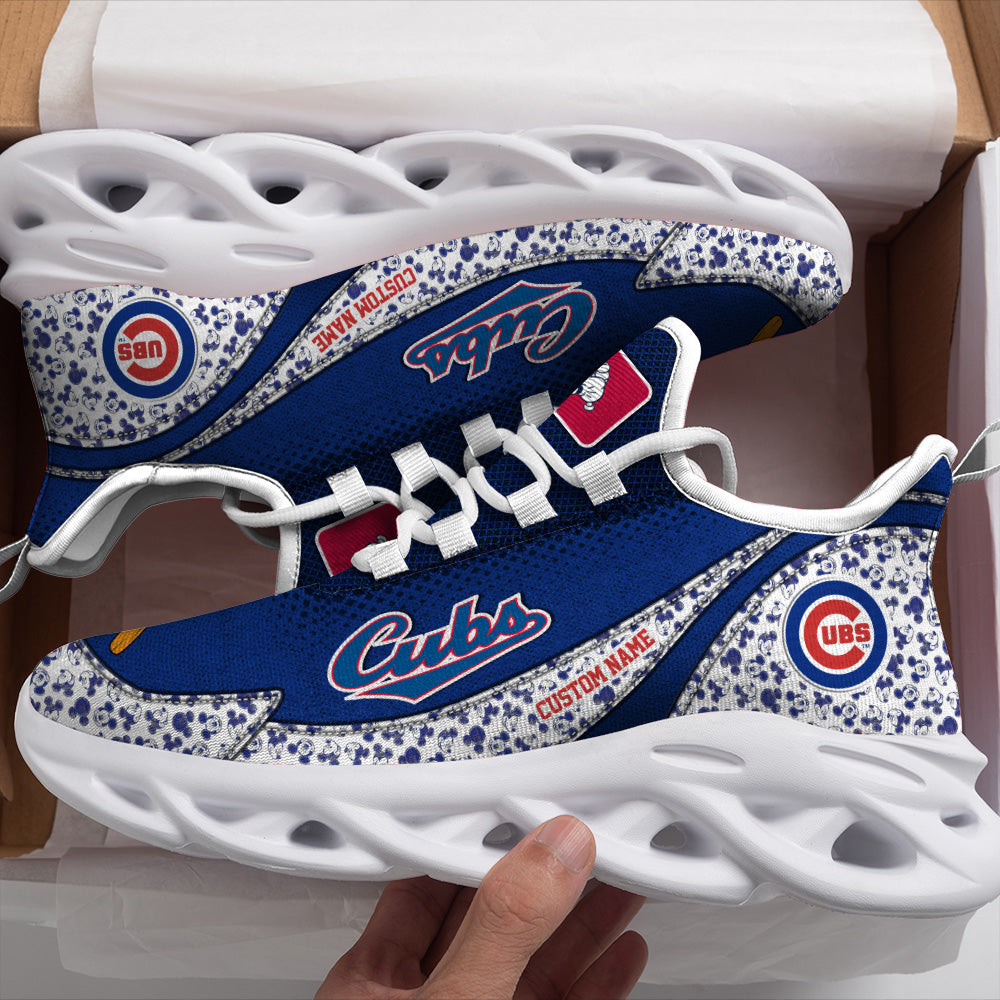Ideafootwear Chicago Cubs MLB Max Soul Shoes Sneakers For Men And Women