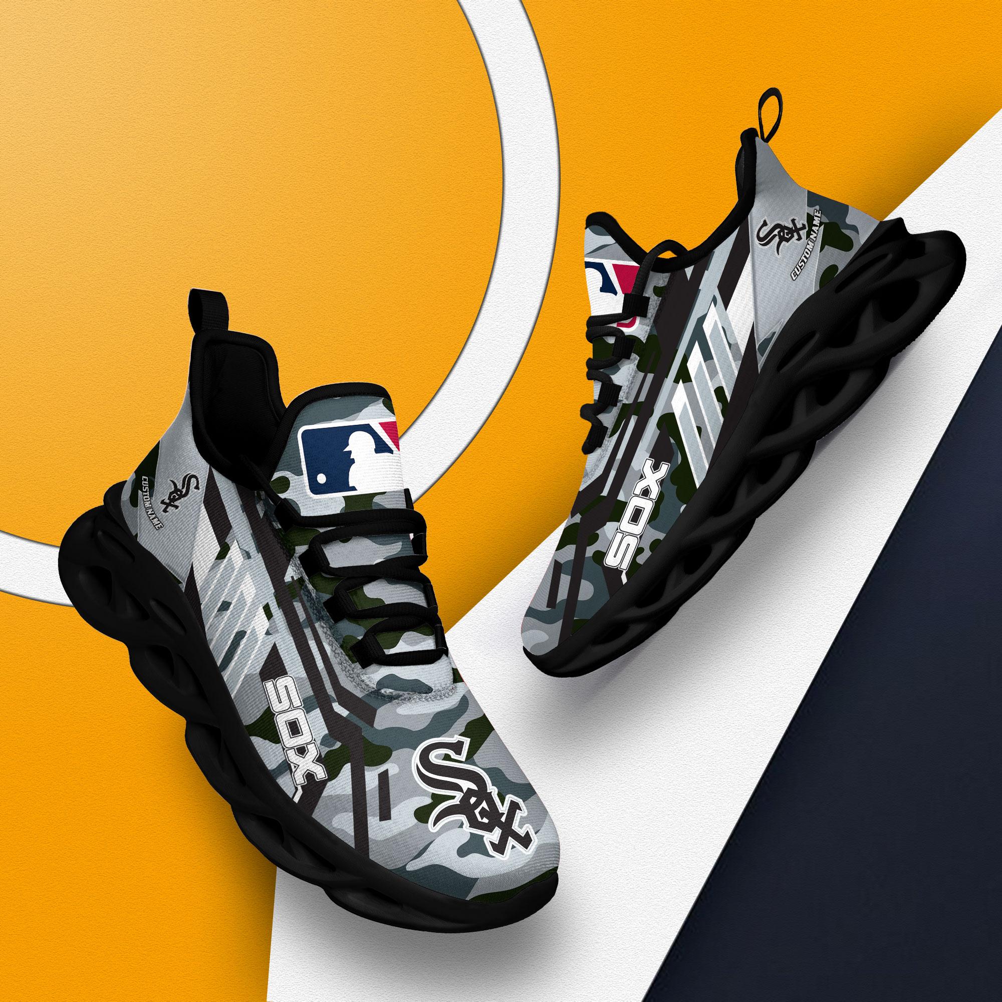 Ideafootwear Chicago White Sox Max Soul Shoes Sneakers For Men And Women