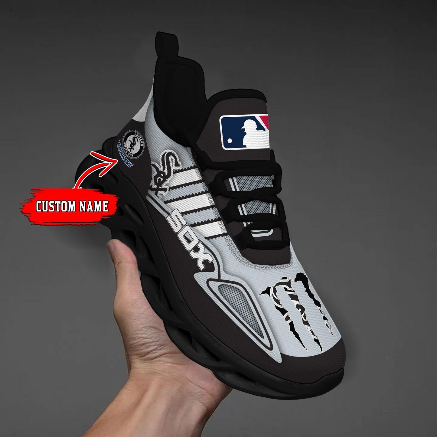 Ideafootwear Chicago White Sox Max Soul Shoes Sneakers For Men And Women