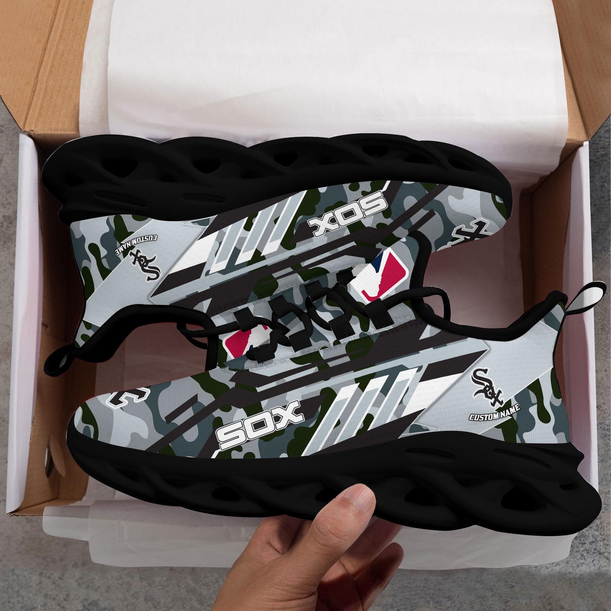 Ideafootwear Chicago White Sox Max Soul Shoes Sneakers For Men And Women