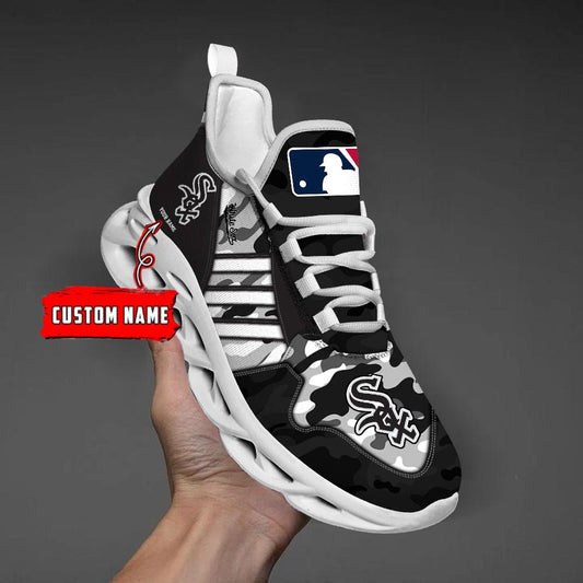 Ideafootwear Chicago White Sox Max Soul Shoes Sneakers For Men And Women