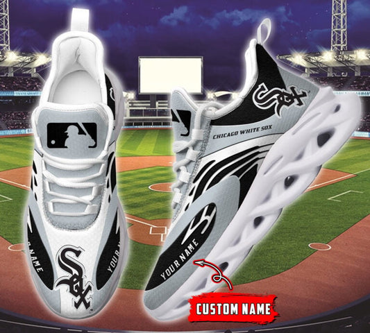 Ideafootwear Chicago White Sox Max Soul Shoes Sneakers For Men And Women