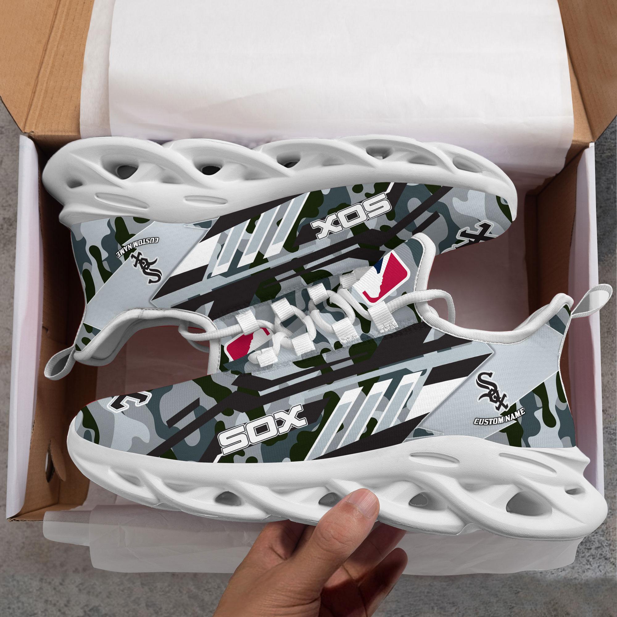 Ideafootwear Chicago White Sox Max Soul Shoes Sneakers For Men And Women