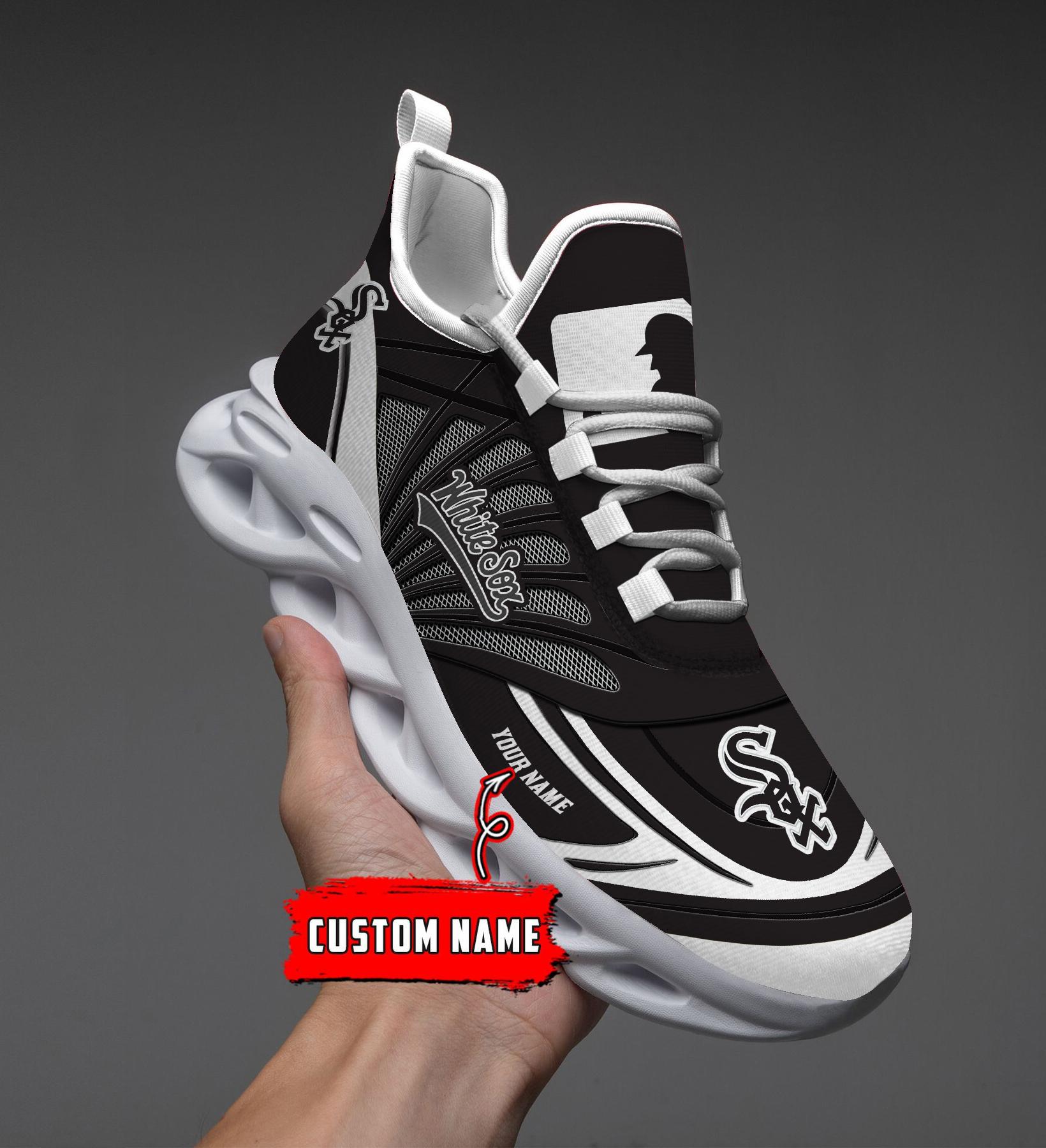 Ideafootwear Chicago White Sox Max Soul Shoes Sneakers For Men And Women