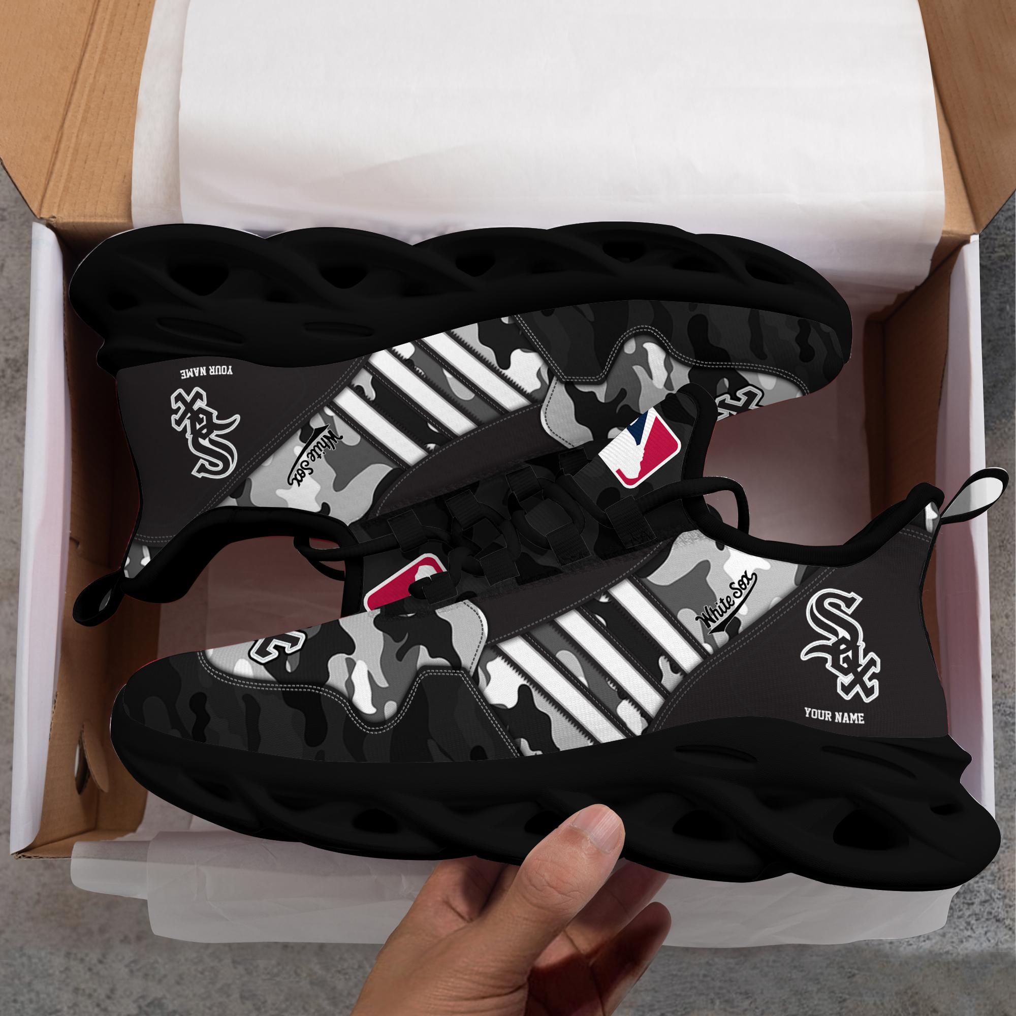 Ideafootwear Chicago White Sox Max Soul Shoes Sneakers For Men And Women