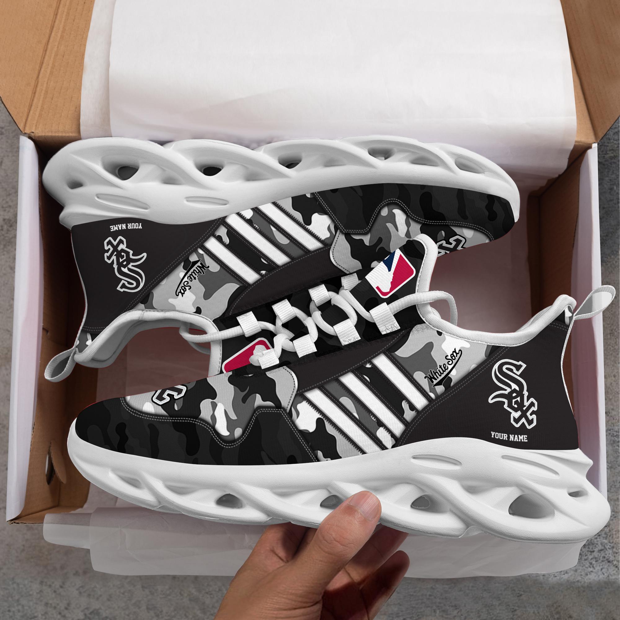 Ideafootwear Chicago White Sox Max Soul Shoes Sneakers For Men And Women