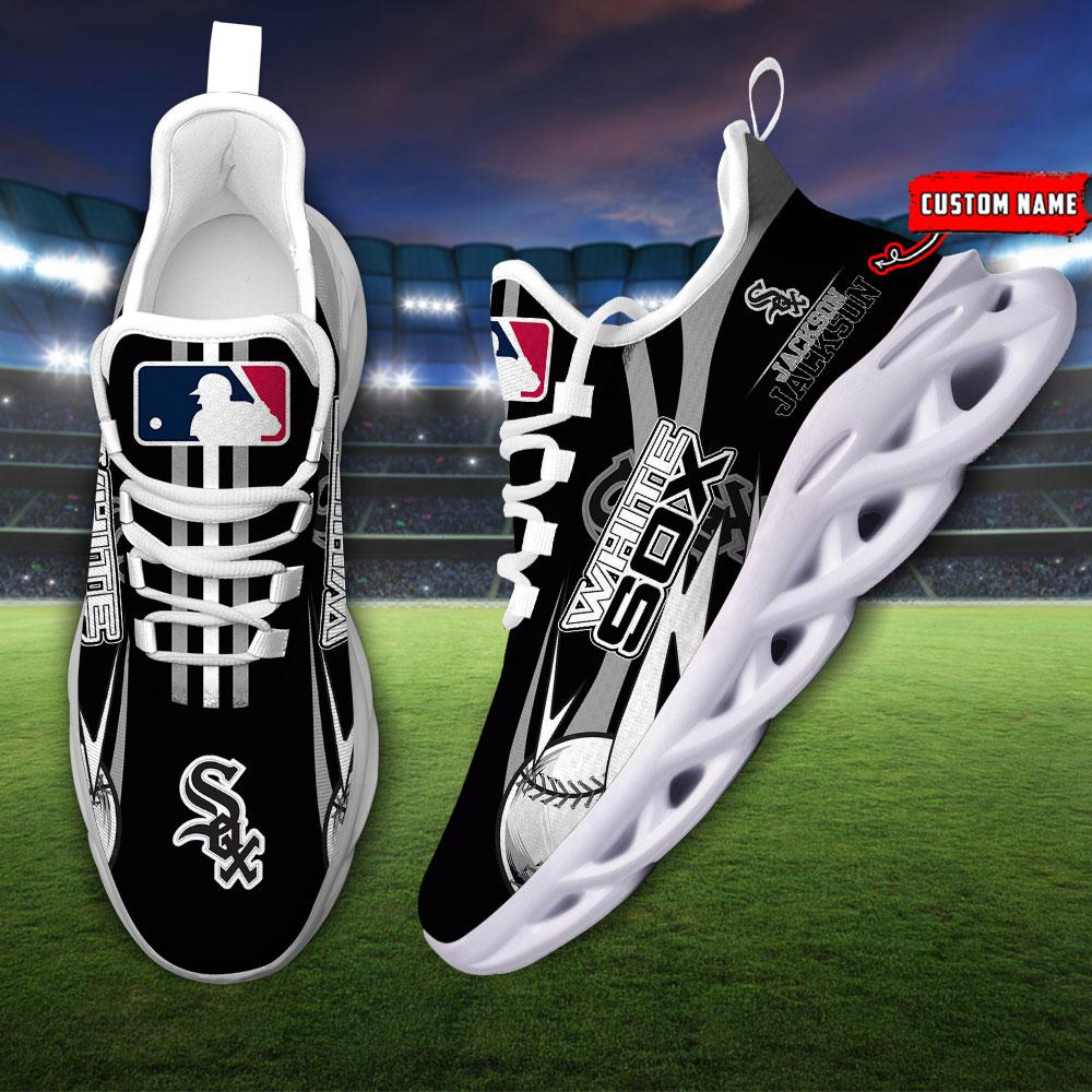 Ideafootwear Chicago White Sox Max Soul Shoes Sneakers For Men And Women