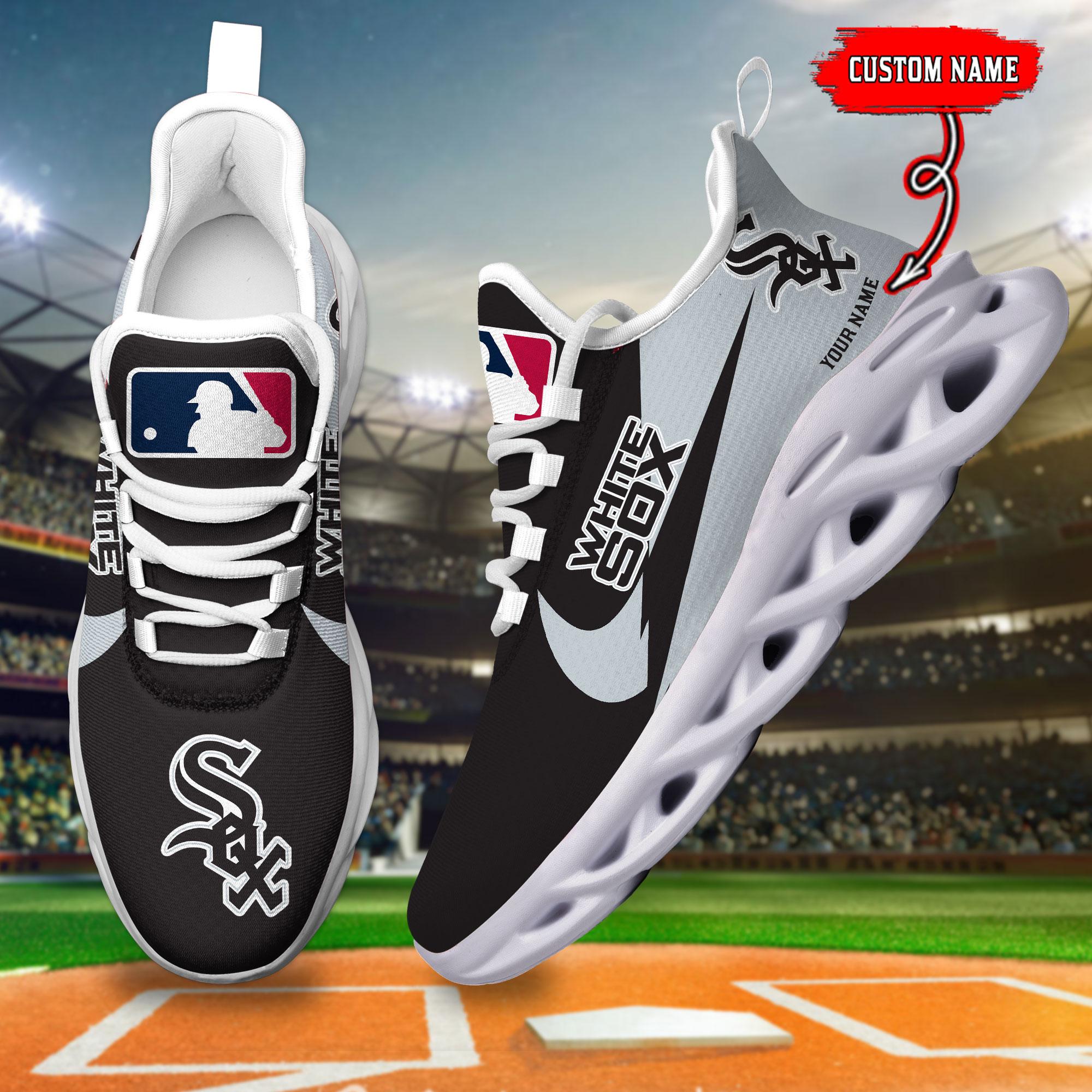 Ideafootwear Chicago White Sox Max Soul Shoes Sneakers For Men And Women