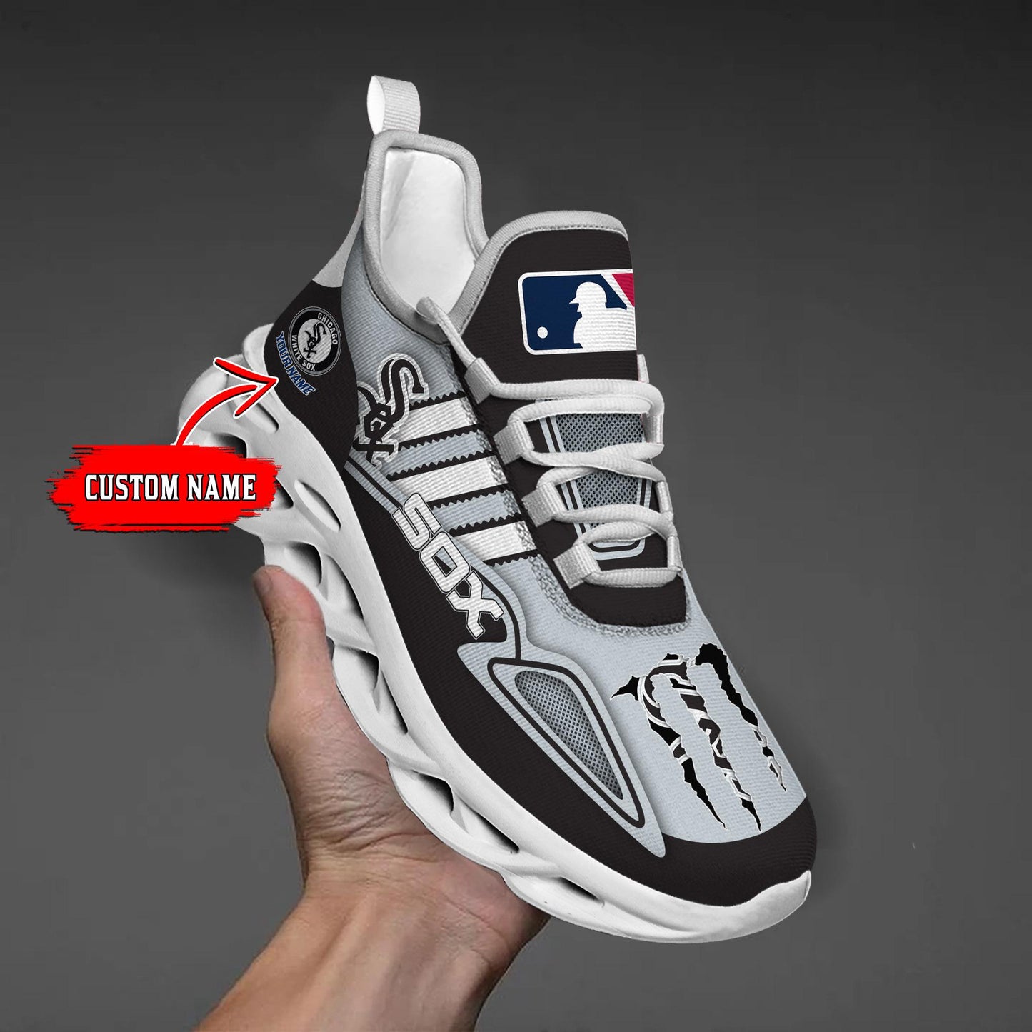 Ideafootwear Chicago White Sox Max Soul Shoes Sneakers For Men And Women