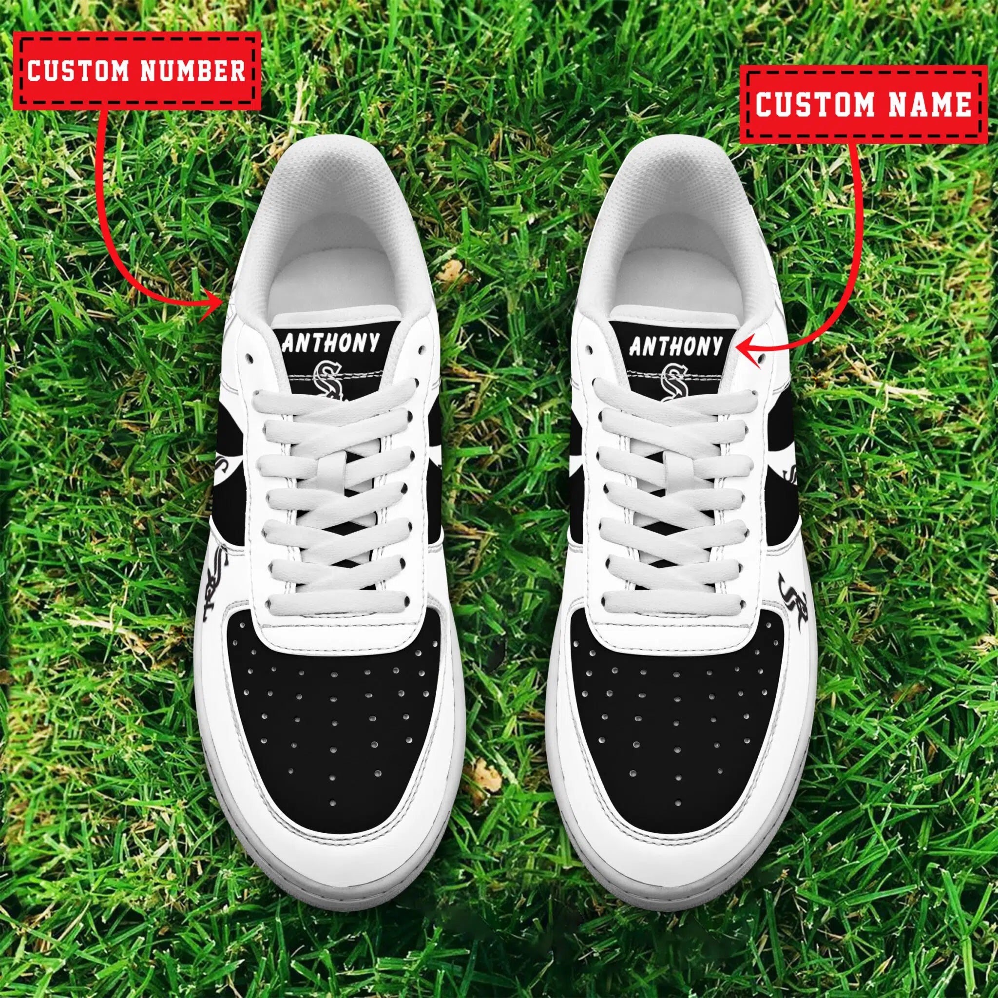Ideafootwear Chicago White Sox MLB Air Low-Top Sneakers Shoes For Men And Women
