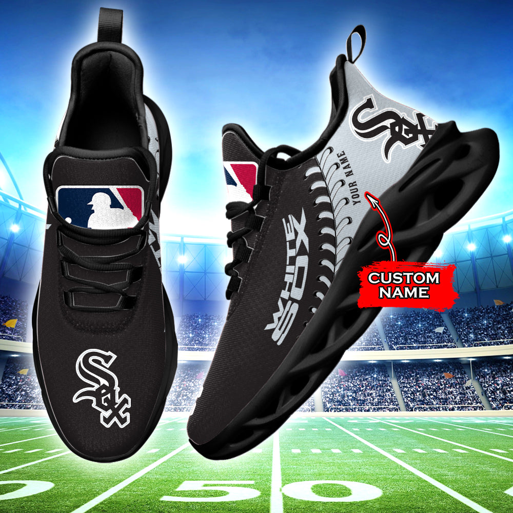 Ideafootwear Chicago White Sox MLB Max Soul Shoes Sneakers For Men And Women