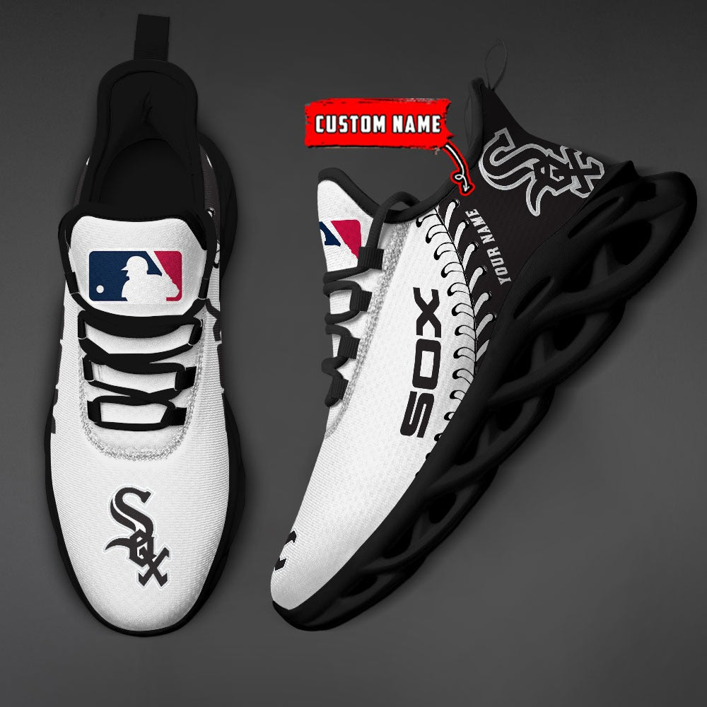 Ideafootwear Chicago White Sox MLB Max Soul Shoes Sneakers For Men And Women