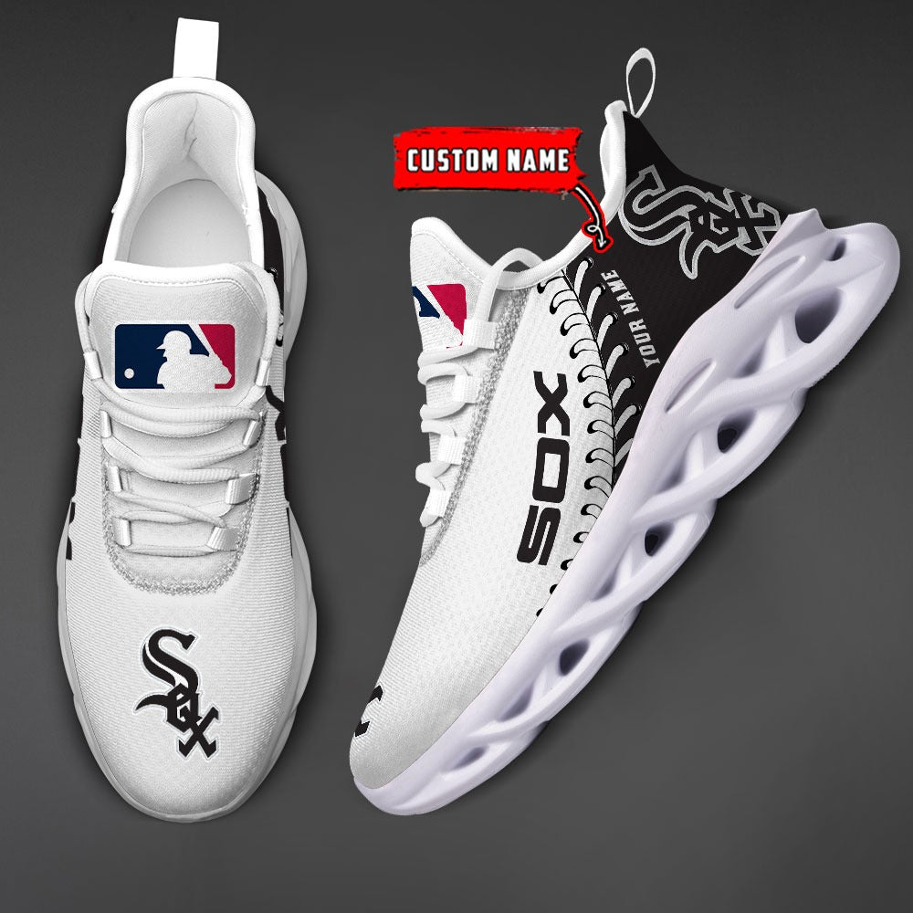Ideafootwear Chicago White Sox MLB Max Soul Shoes Sneakers For Men And Women