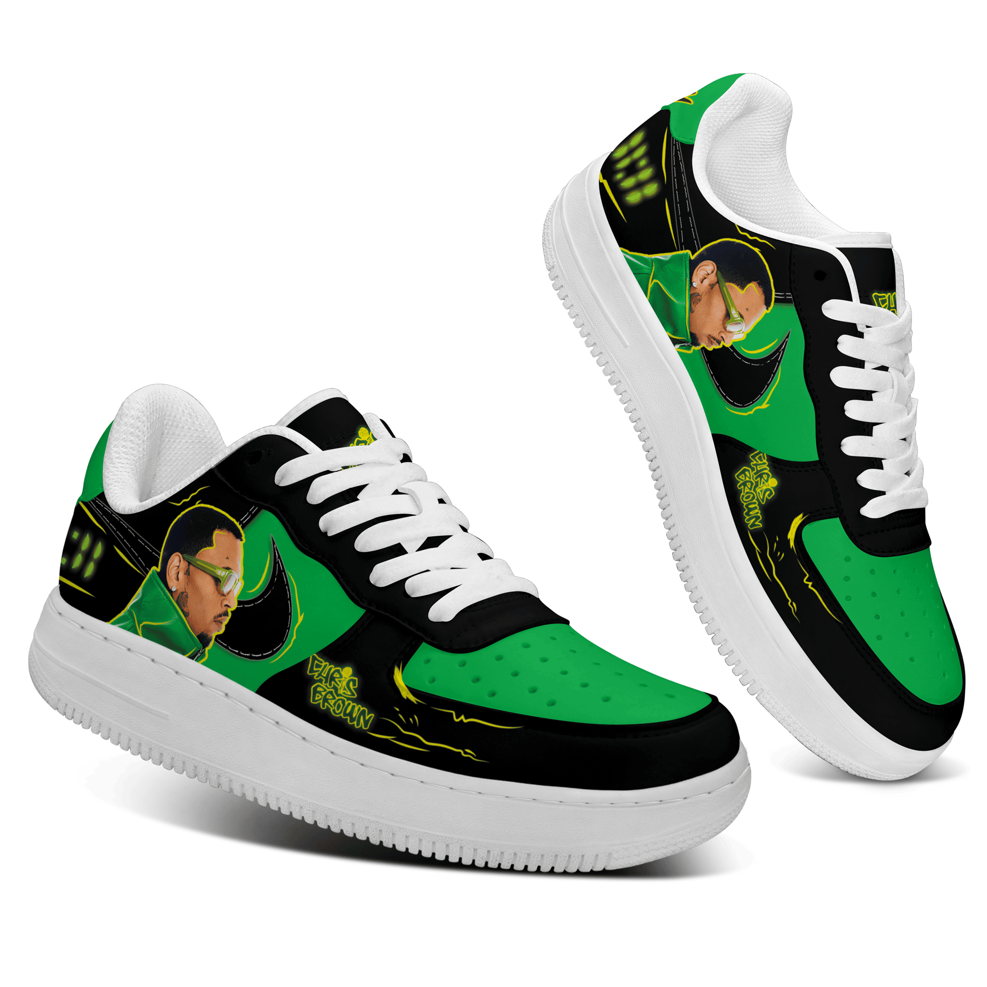 Ideafootwear Chris Brown Air Low-Top Sneakers Shoes For Men And Women