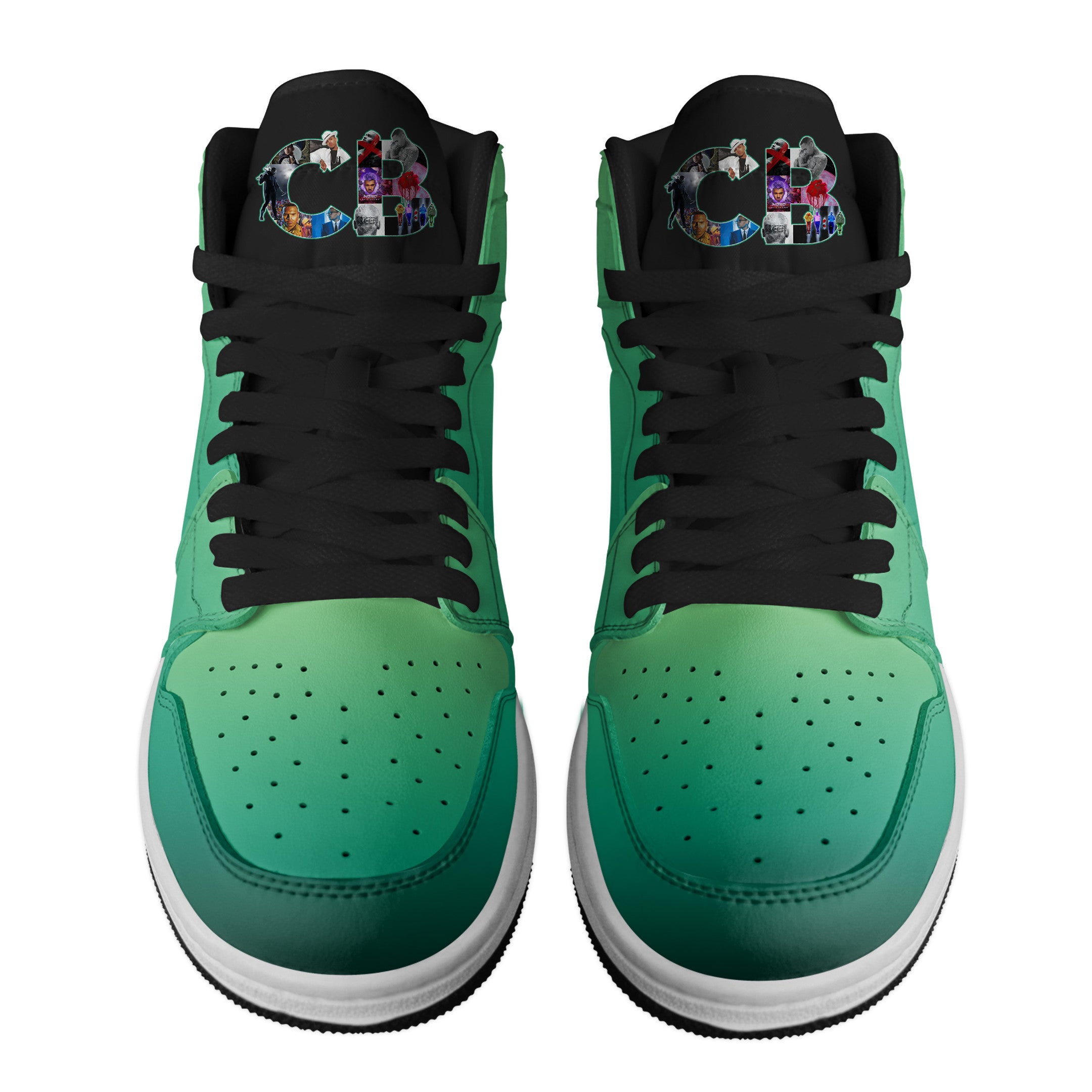Ideafootwear Chris Brown AJ1 High Sneakers Shoes For Men And Women