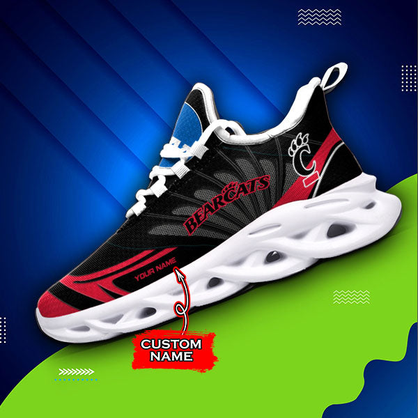 Ideafootwear Cincinnati Bearcats NCAA Max Soul Shoes Sneakers For Men And Women