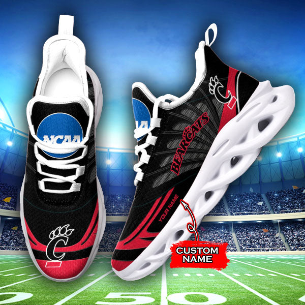 Ideafootwear Cincinnati Bearcats NCAA Max Soul Shoes Sneakers For Men And Women
