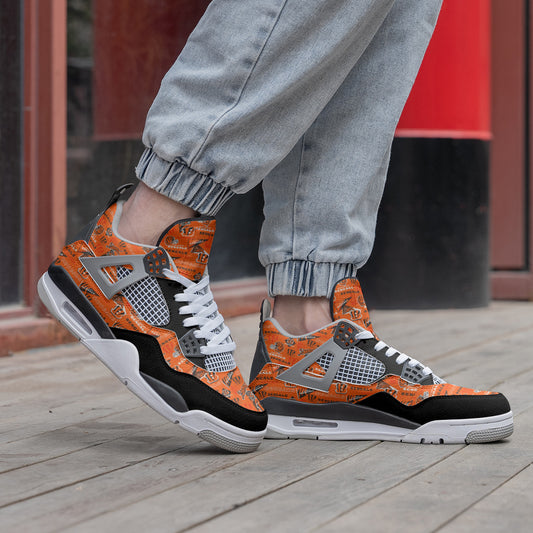 Ideafootwear Cincinnati Bengals AJ4 Sneakers Shoes For Men And Women